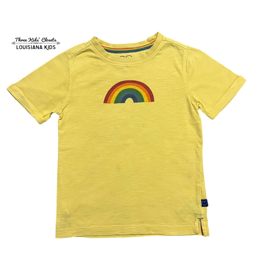 Little Bird by Jools Oliver 4-5Y Yellow Rainbow Tee Shirt